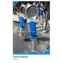 Semi-Lugged Stainless Steel Pneumatic Actuator Knife Gate Valve